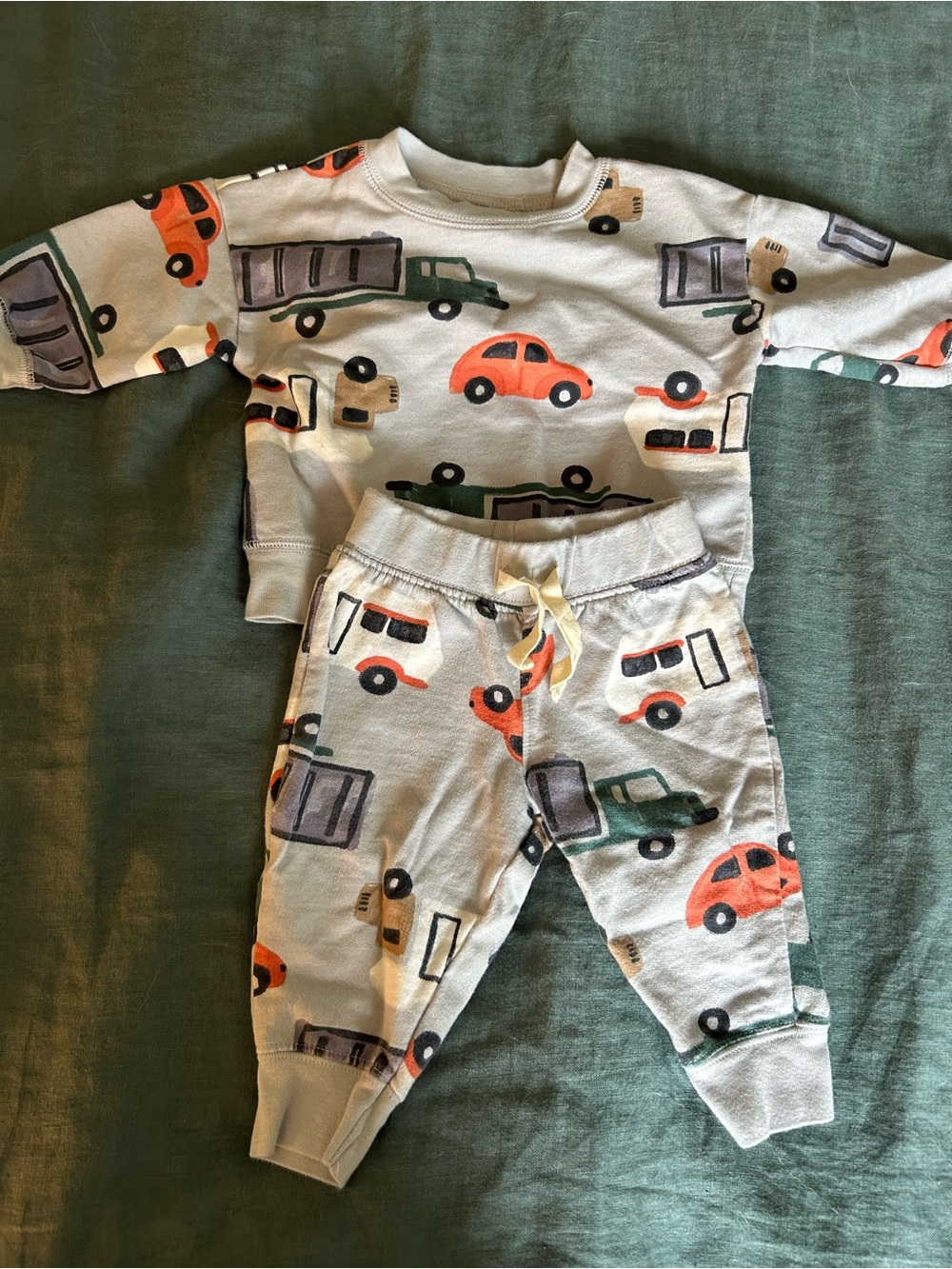Carter's Matching Set with Vehicle Print